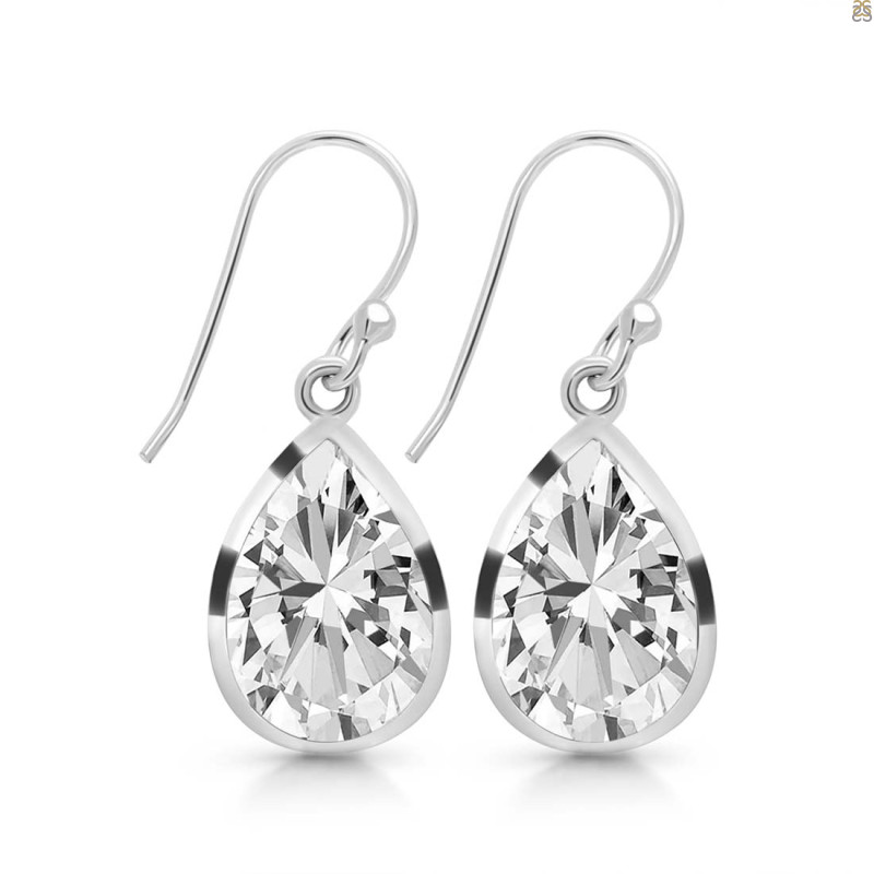 Crystal Quartz Earring CST-RDE-1252.