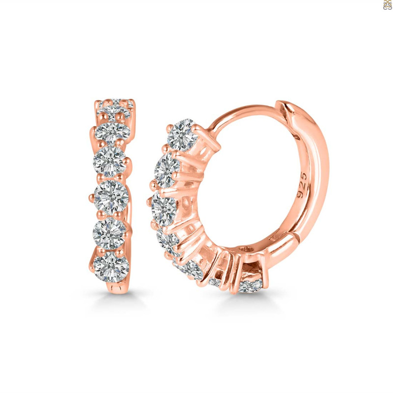 Crystal Hoop Hoop Earring CST-RDE-1473.