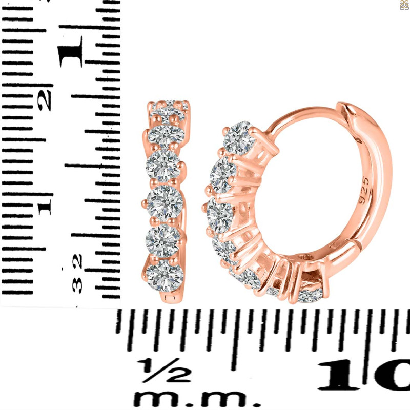 Crystal Hoop Hoop Earring CST-RDE-1473.