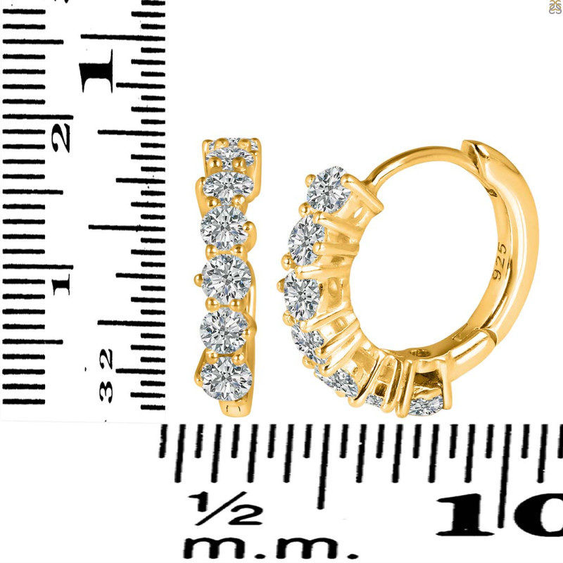 Crystal Hoop Hoop Earring CST-RDE-1473.