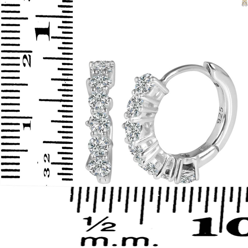 Crystal Hoop Hoop Earring CST-RDE-1473.