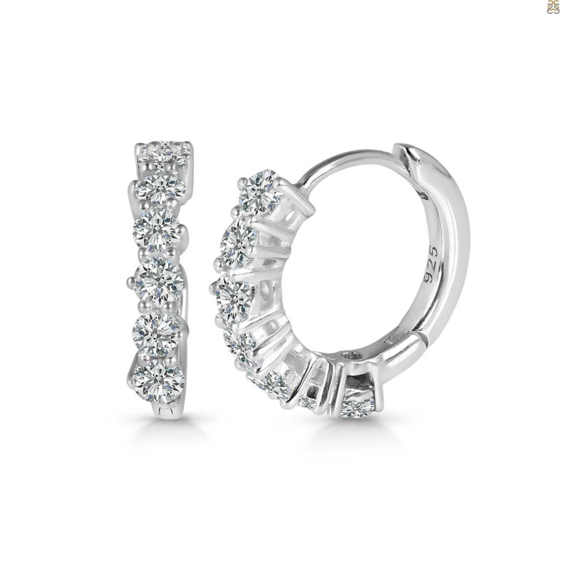 Crystal Hoop Hoop Earring