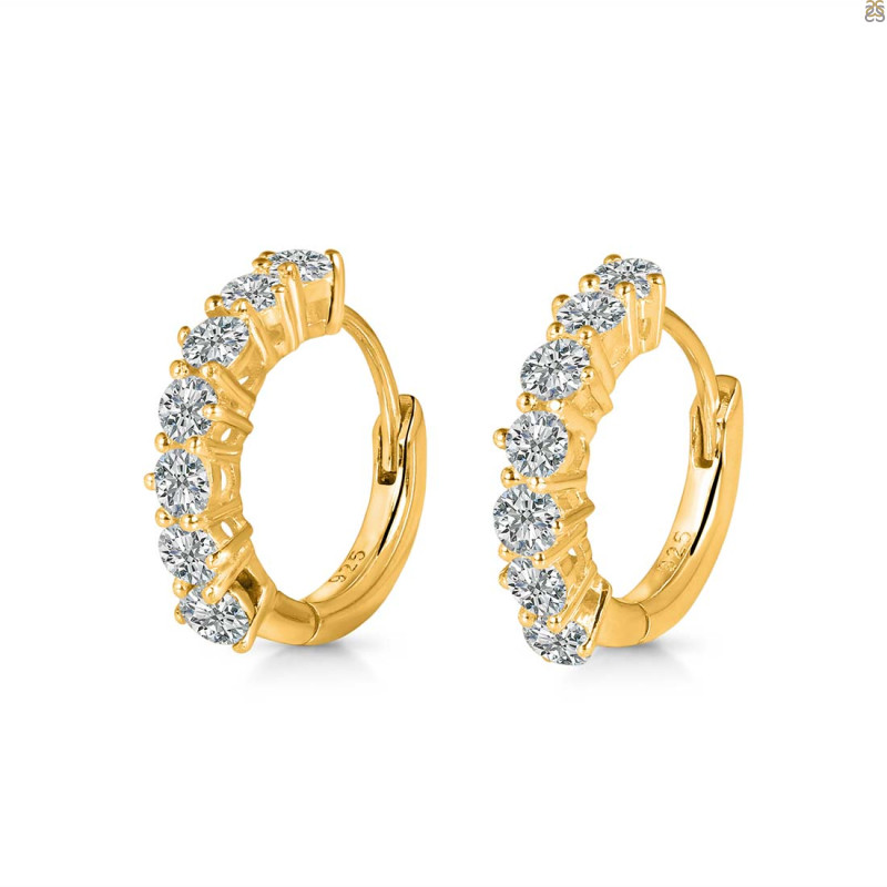 Crystal Hoop Hoop Earring CST-RDE-1473.