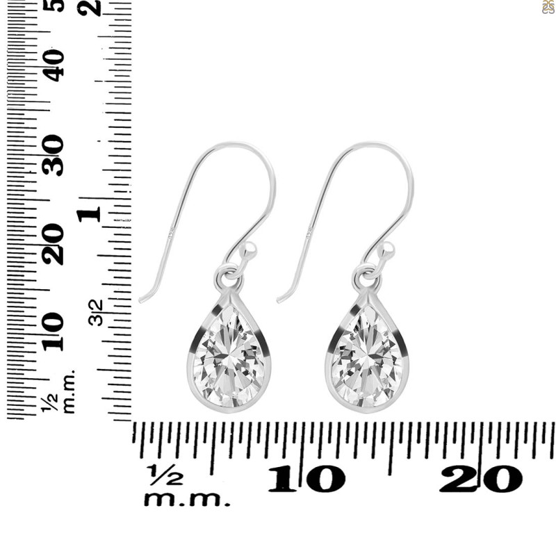 Crystal Quartz Earring CST-RDE-707.