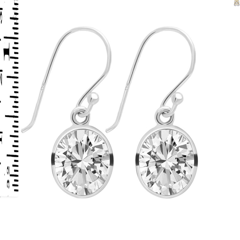 Crystal Quartz Earring CST-RDE-997.