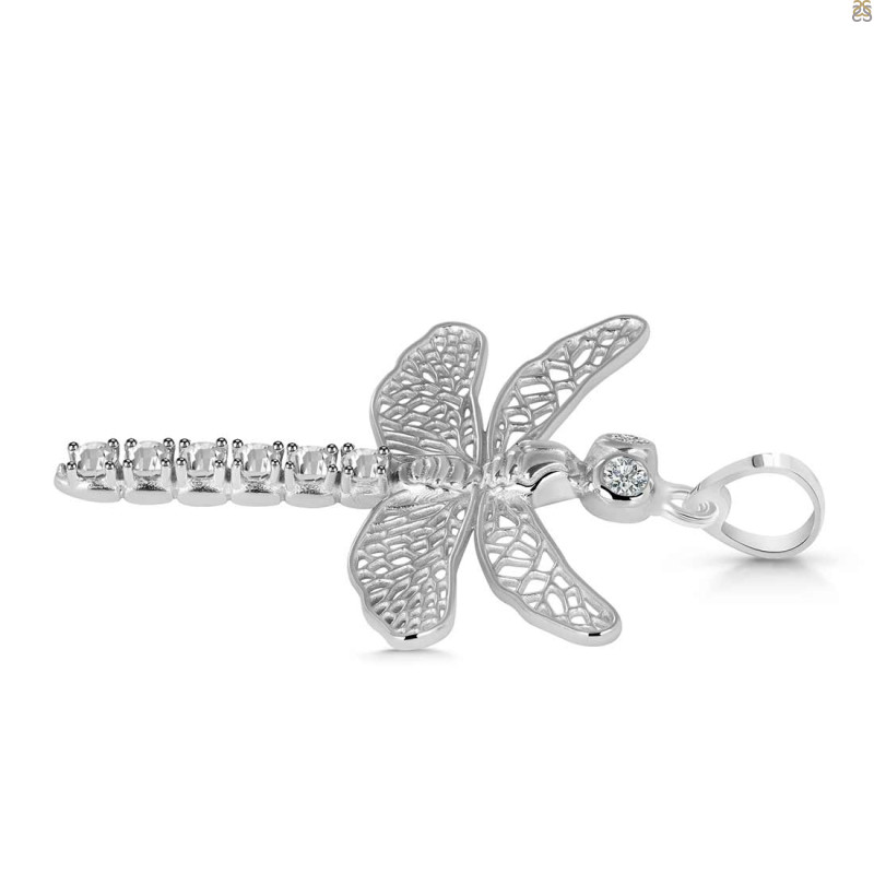 Crystal Dragon Fly Pendant