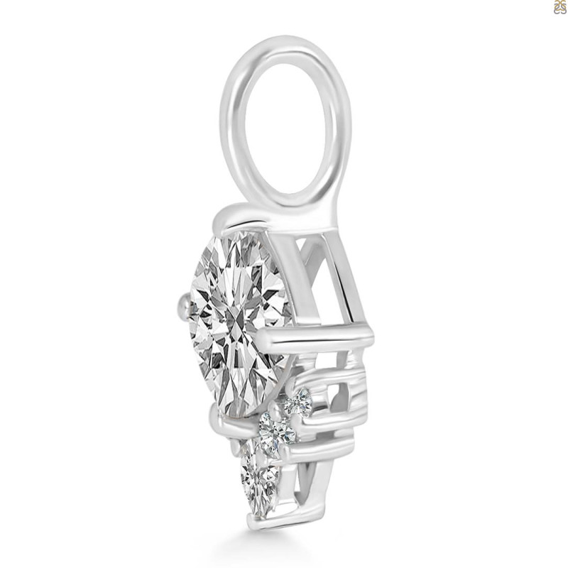 Crystal & White Topaz Pendant