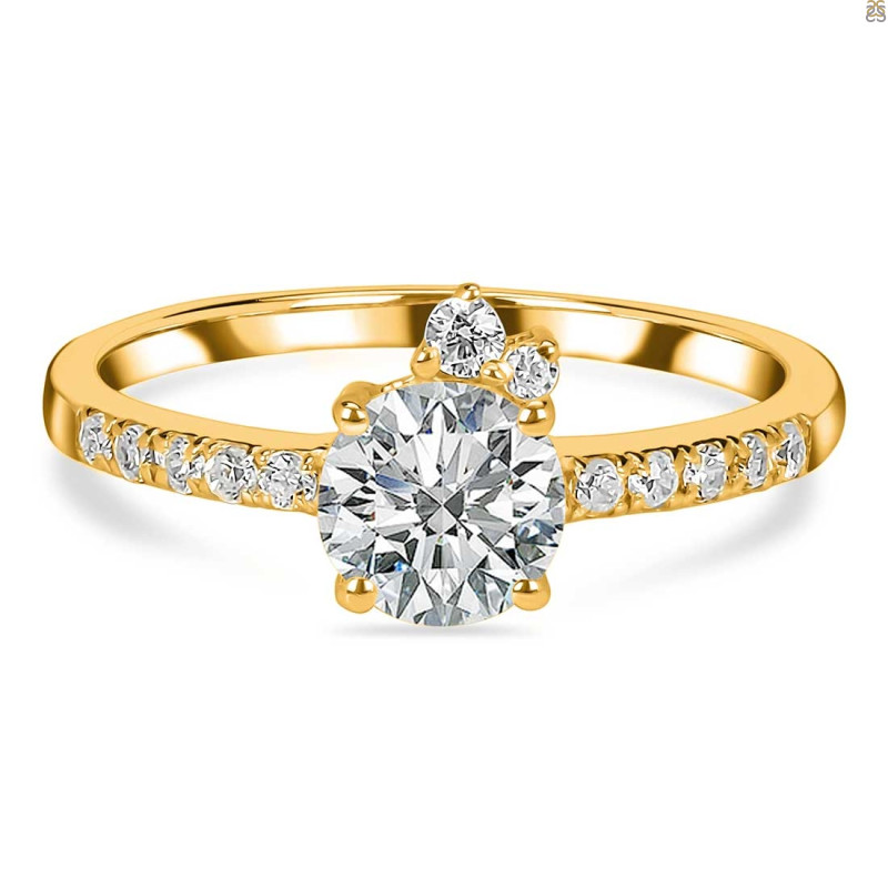Crystal & White Topaz Ring CST-RDR-2303.