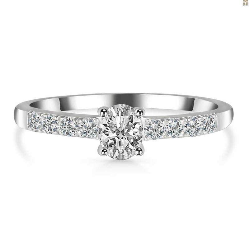 Crystal & White Topaz Ring CST-RDR-2538.