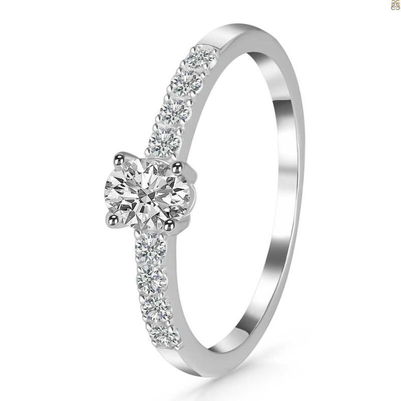 Crystal & White Topaz Ring