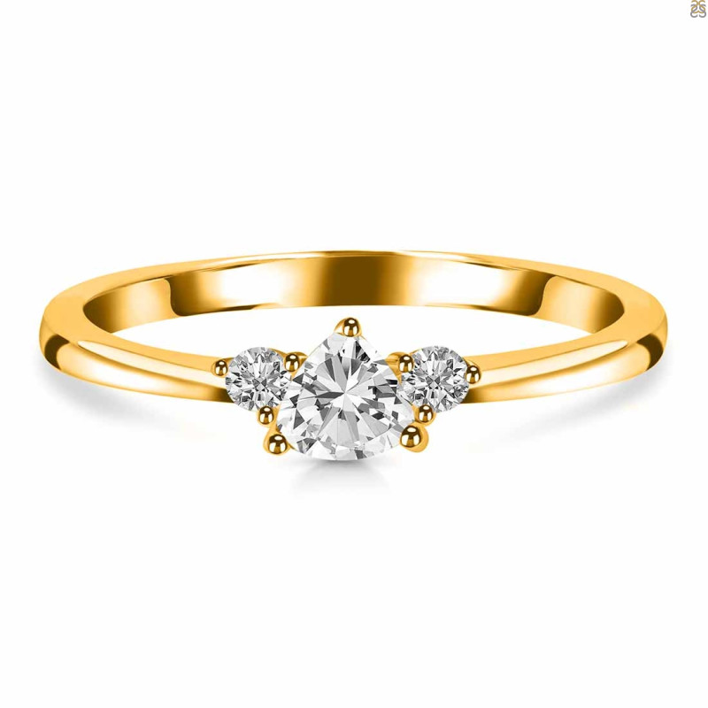 Crystal  & White Topaz Ring CST-RDR-2543.