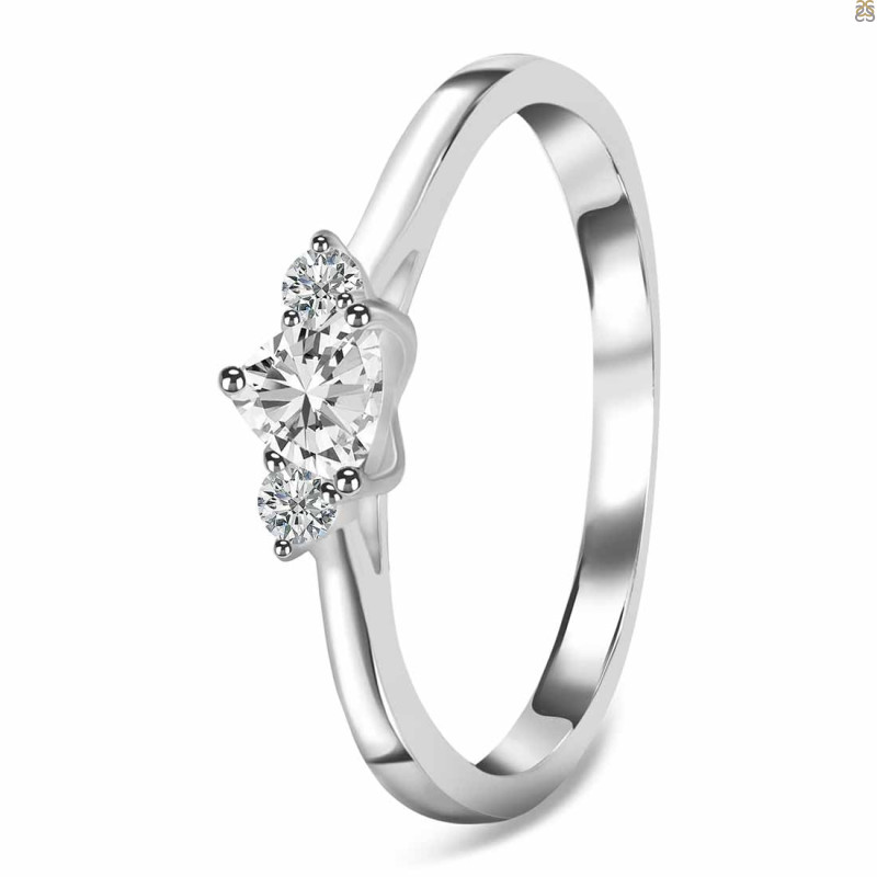 Crystal  & White Topaz Ring