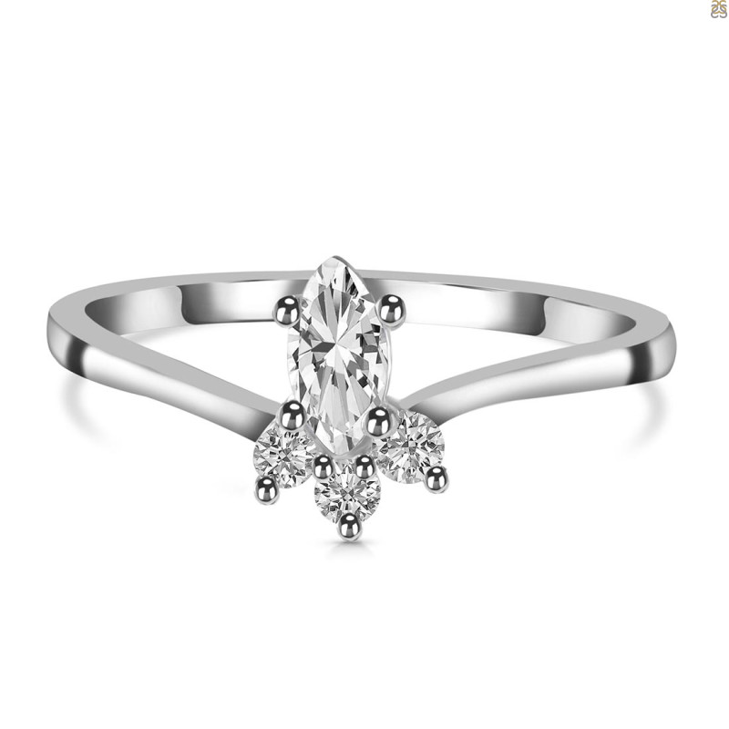 Crystal & White Topaz Ring CST-RDR-2590.