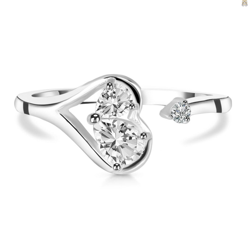 Crystal & White Topaz Ring CST-RDR-2675.
