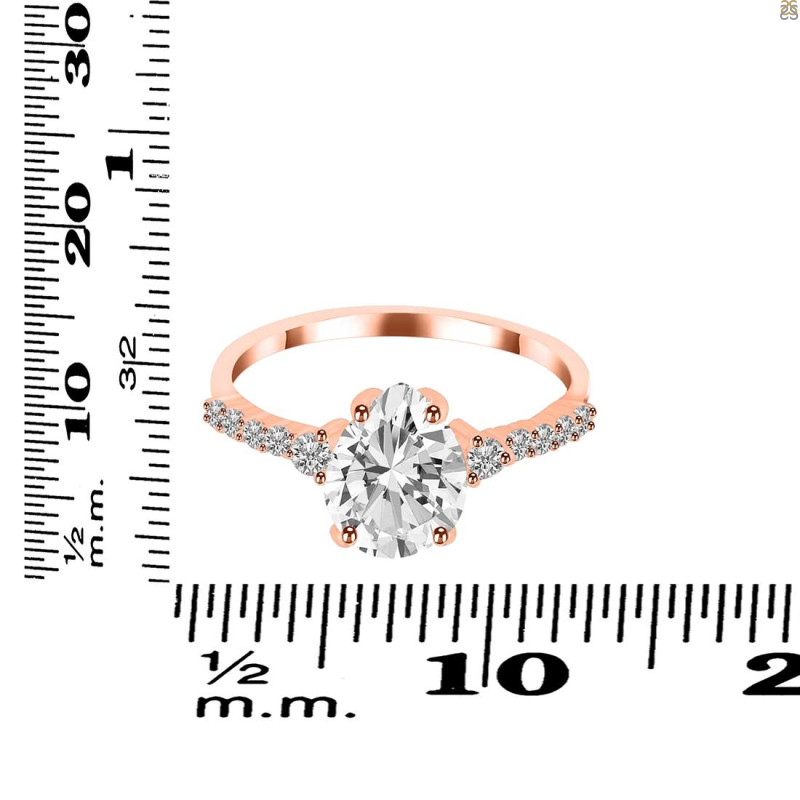 Crystal & White Topaz Ring CST-RDR-3148.