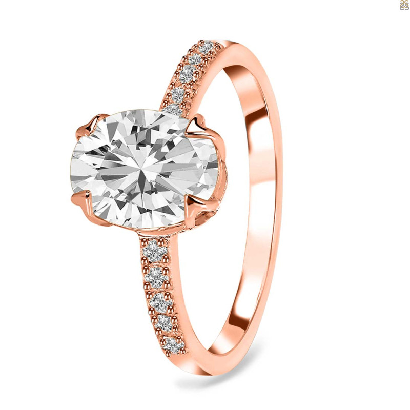 Crystal & White Topaz Ring CST-RR-207.