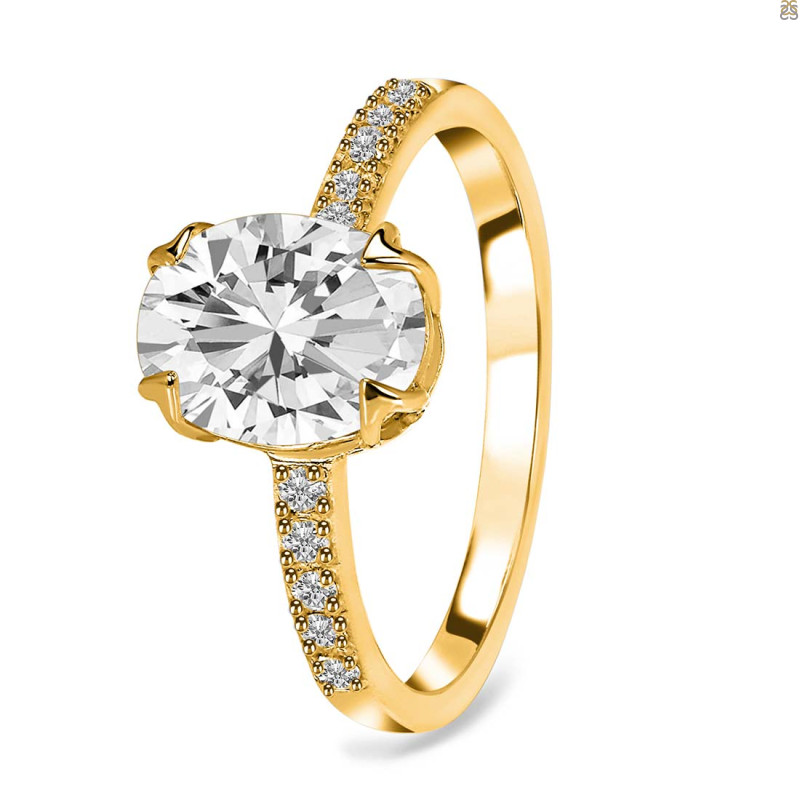 Crystal & White Topaz Ring CST-RR-207.