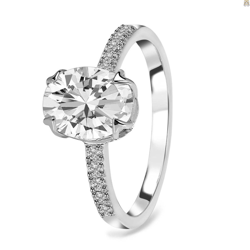 Crystal & White Topaz Ring