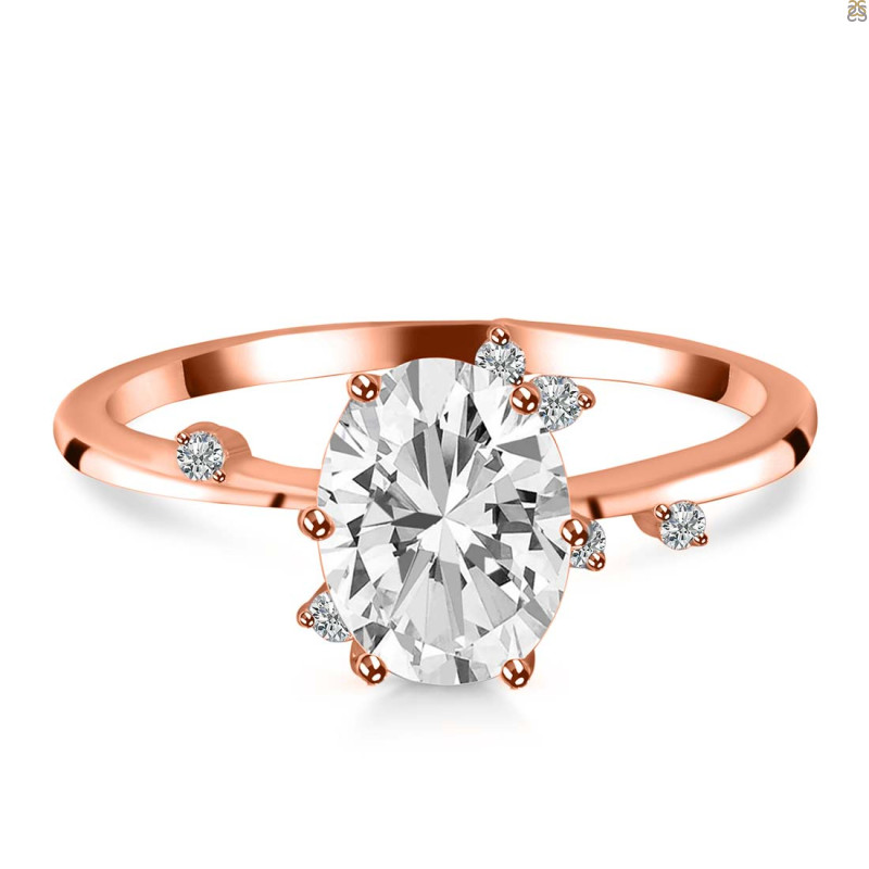 Crystal & White Topaz Ring CST-RR-318.