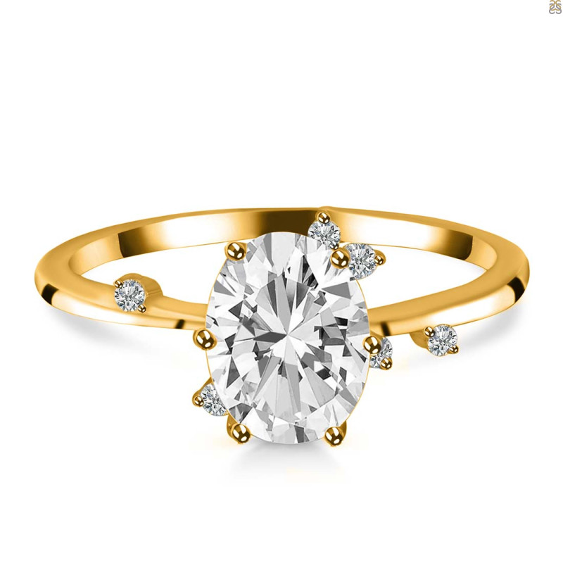 Crystal & White Topaz Ring CST-RR-318.