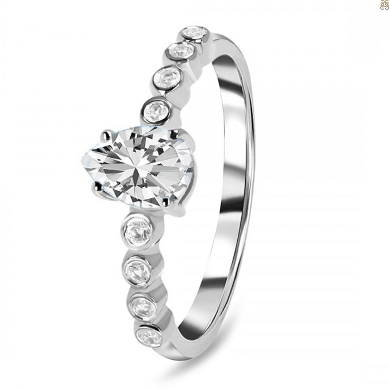 Crystal & White Topaz Ring