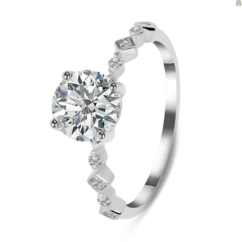 Crystal & White Topaz Ring