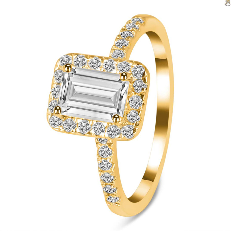 Crystal & White Topaz Ring CST-RR-432.