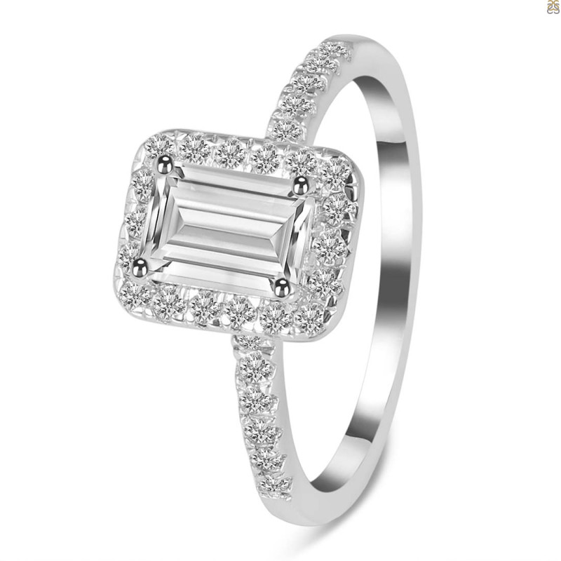 Crystal & White Topaz Ring