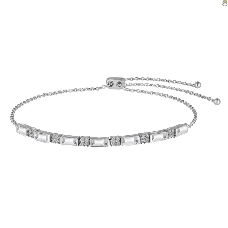 Crystal & White Topaz Bracelet CST-RDB-133.