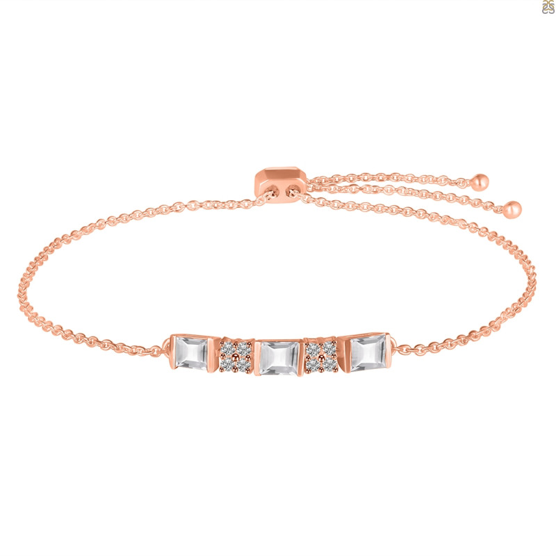 Crystal & White Topaz Bracelet