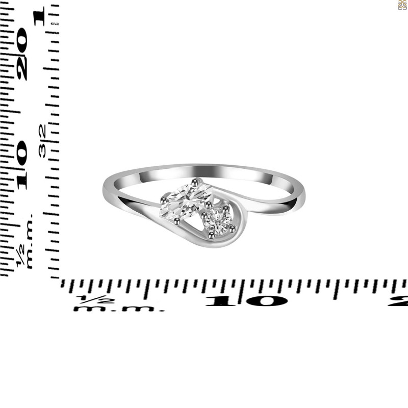 Crystal & White Topaz Ring CST-RDR-2611.