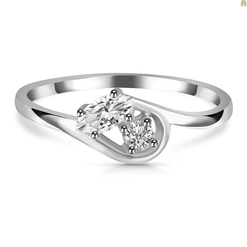 Crystal & White Topaz Ring CST-RDR-2611.