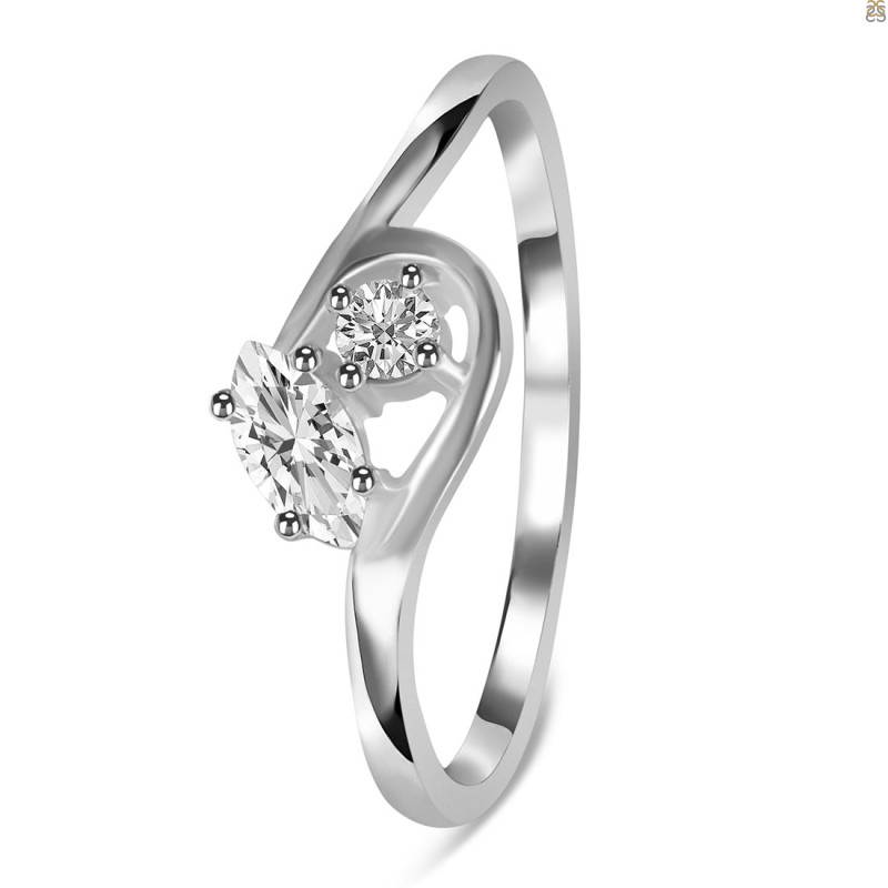 Crystal & White Topaz Ring