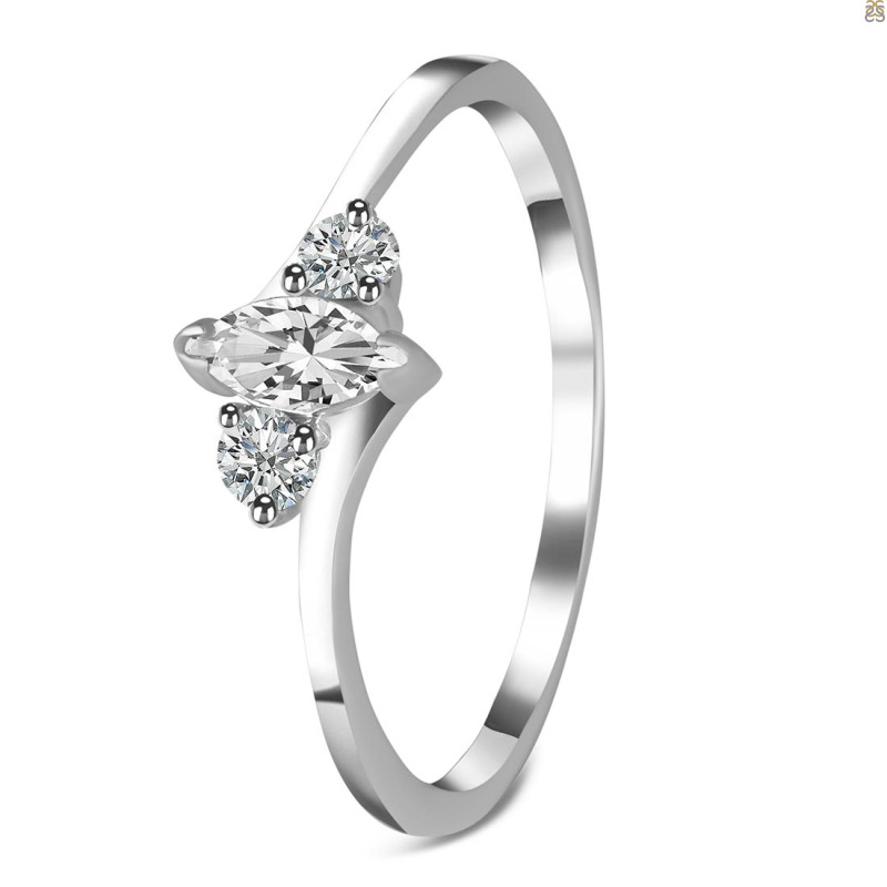 Crystal & White Topaz Ring