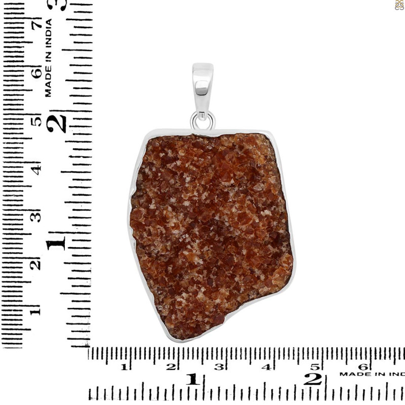 Citrine Druzy Pendant-SP CTD-1-51