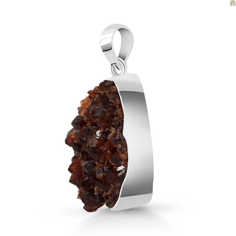 Citrine Druzy Pendant-SP