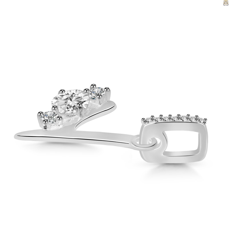 Cubic Zirconia Alphabet Y Pendant