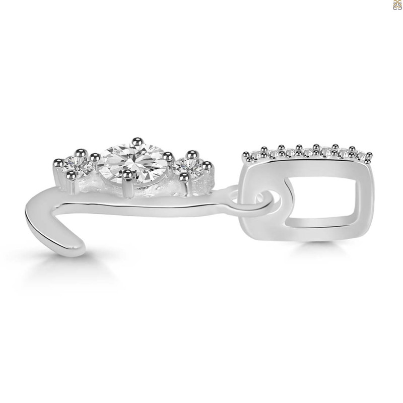 Cubic Zirconia Alphabet L Pendant