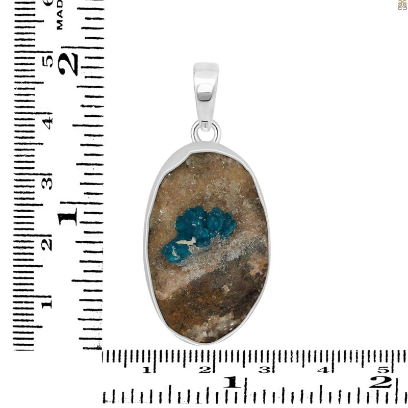 Cavansite Pendant-SP CVS-1-34