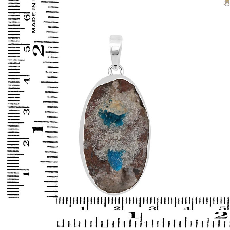 Cavansite Pendant-SP CVS-1-38