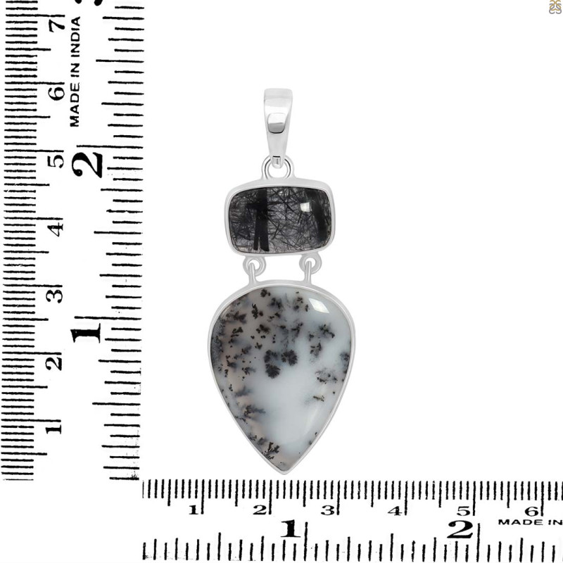 Dendritic Agate Pendant-2SP DDA-1-39