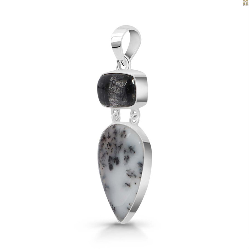 Dendritic Agate Pendant-2SP DDA-1-39
