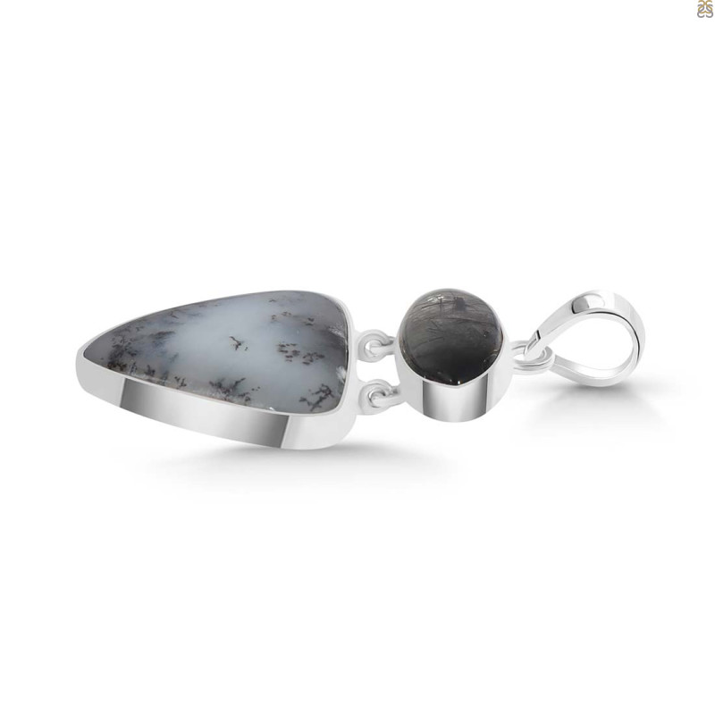Dendritic Agate Pendant-2SP DDA-1-42