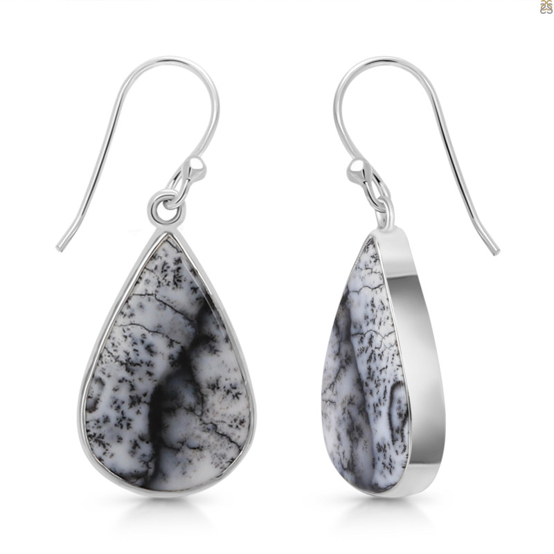 Dendritic Agate Earring-E