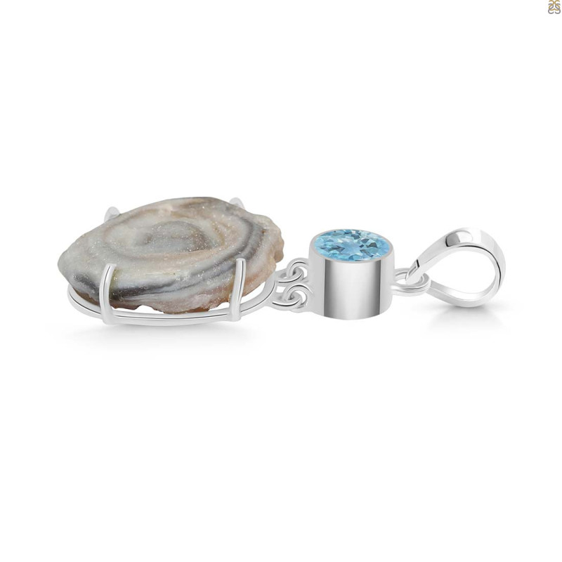 Desert Druzy Pendant-2SP DDZ-1-10