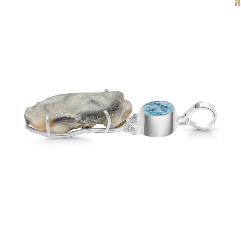 Desert Druzy Pendant-2SP DDZ-1-11