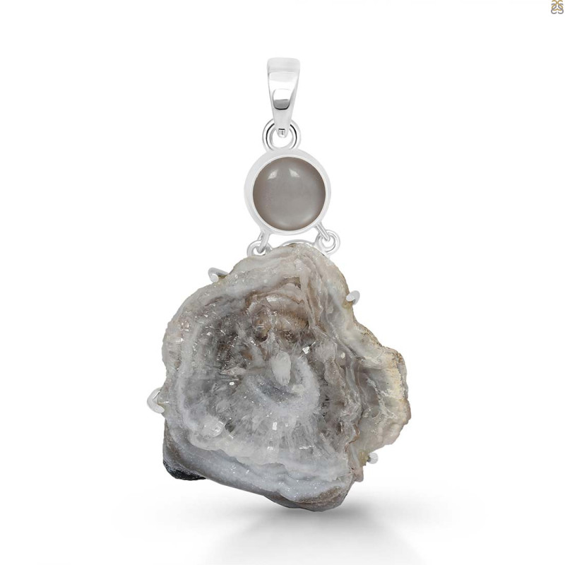 Desert Druzy Pendant-2SP DDZ-1-14