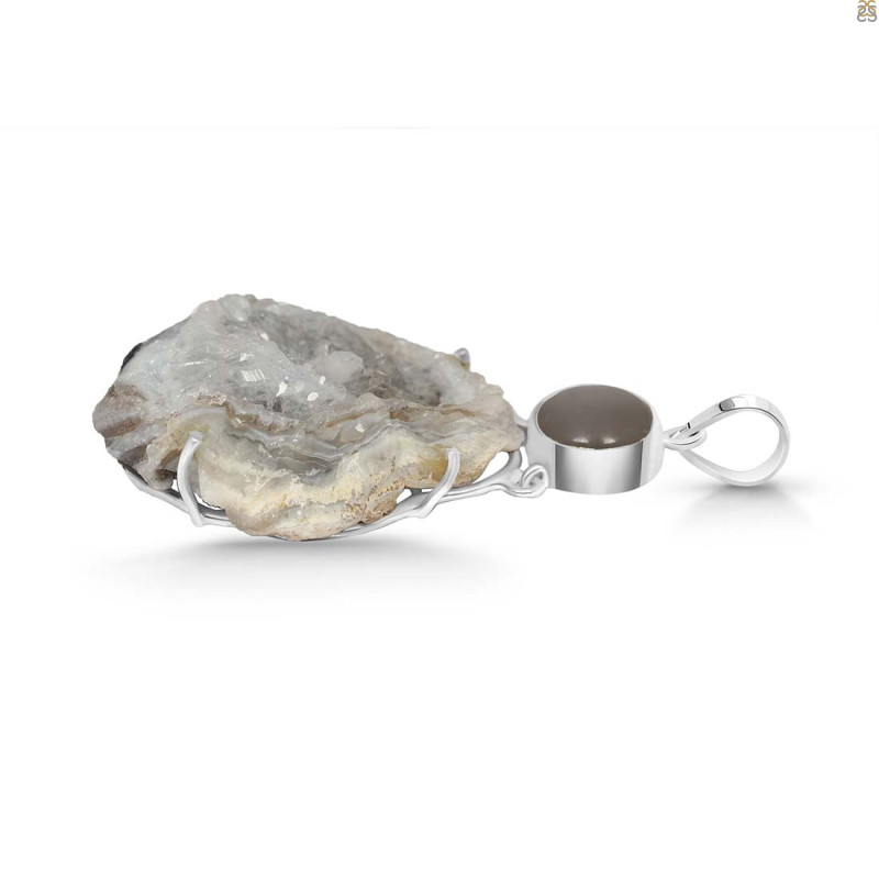 Desert Druzy Pendant-2SP DDZ-1-14