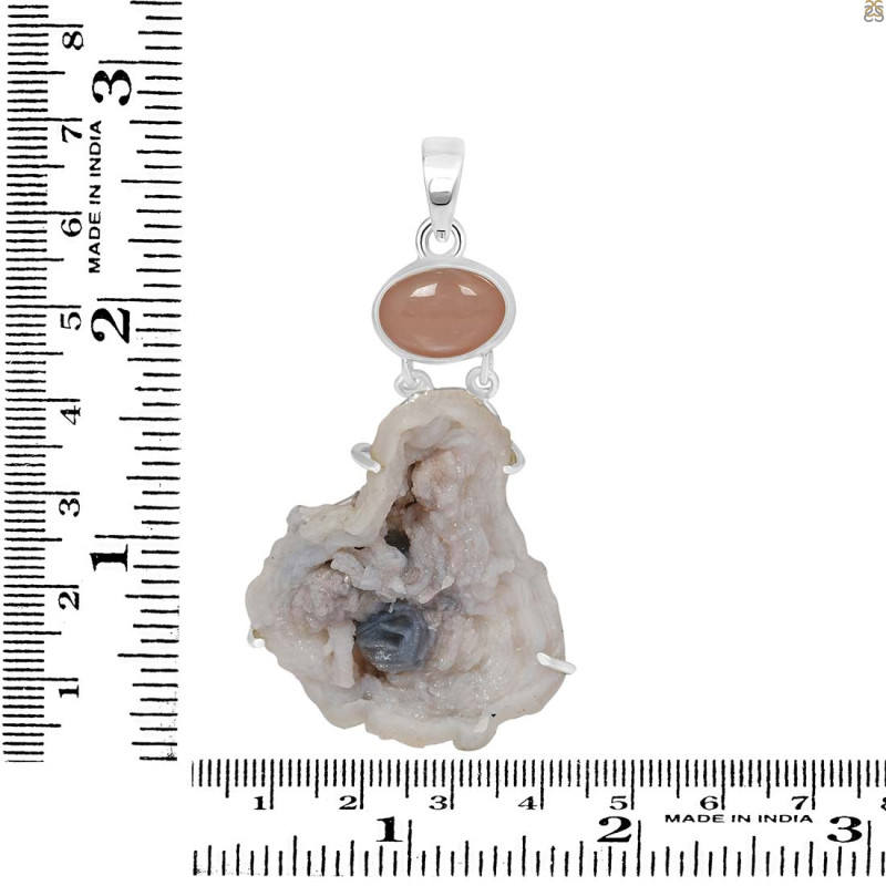 Desert Druzy Pendant-2SP DDZ-1-19