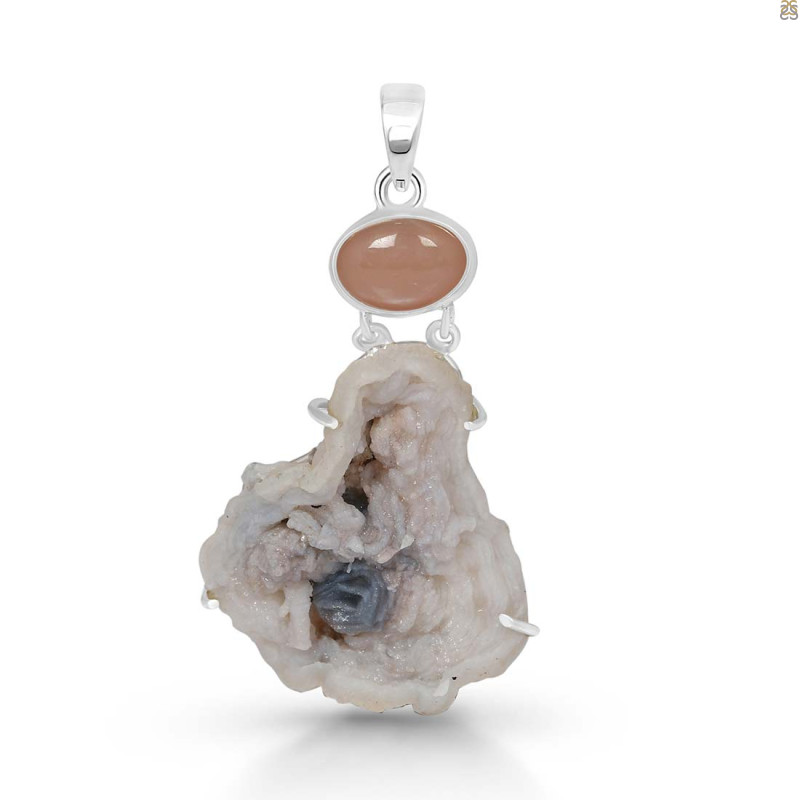 Desert Druzy Pendant-2SP DDZ-1-19